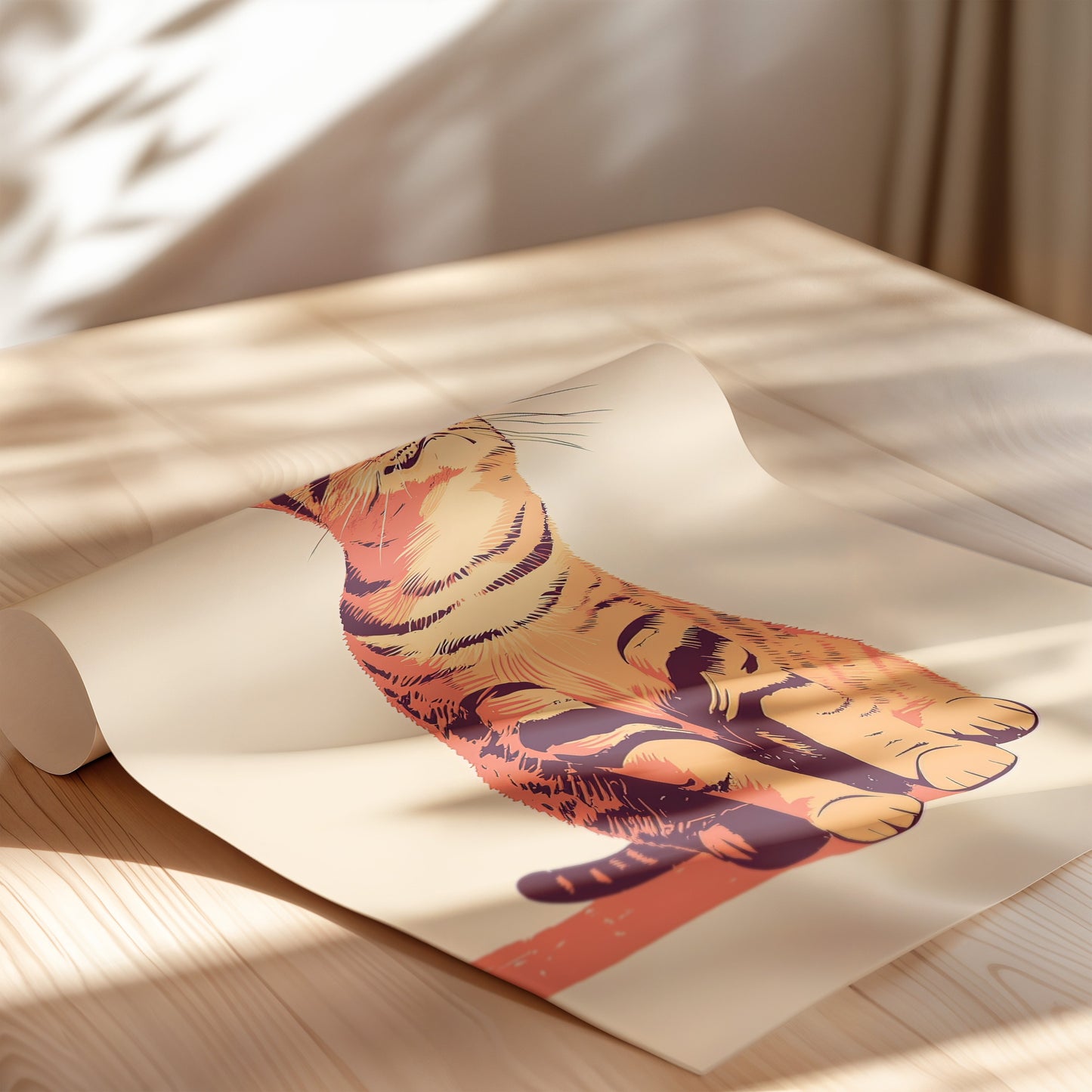 Illustration of a Toyger cat