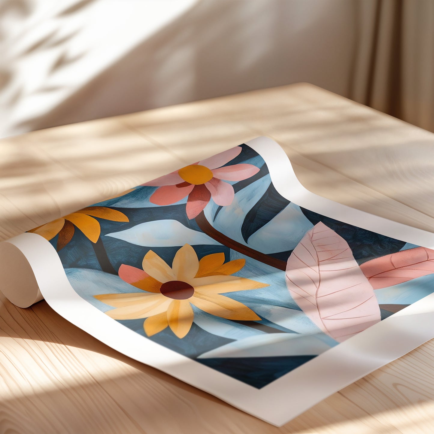 Painting of floral pattern 3