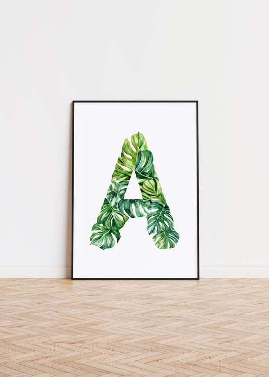 The Letter A formed by plants