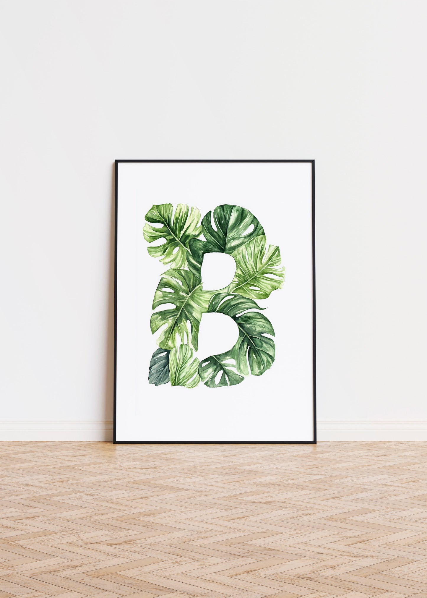 The Letter B formed by plants