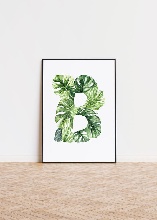 The Letter B formed by plants