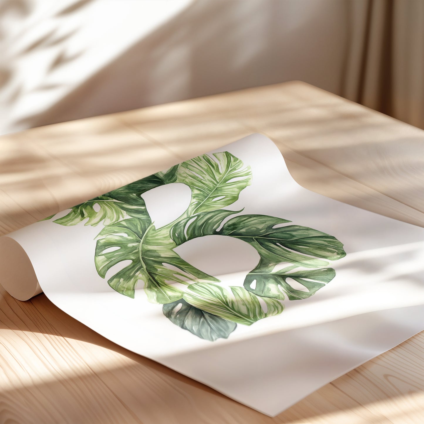 The Letter B formed by plants