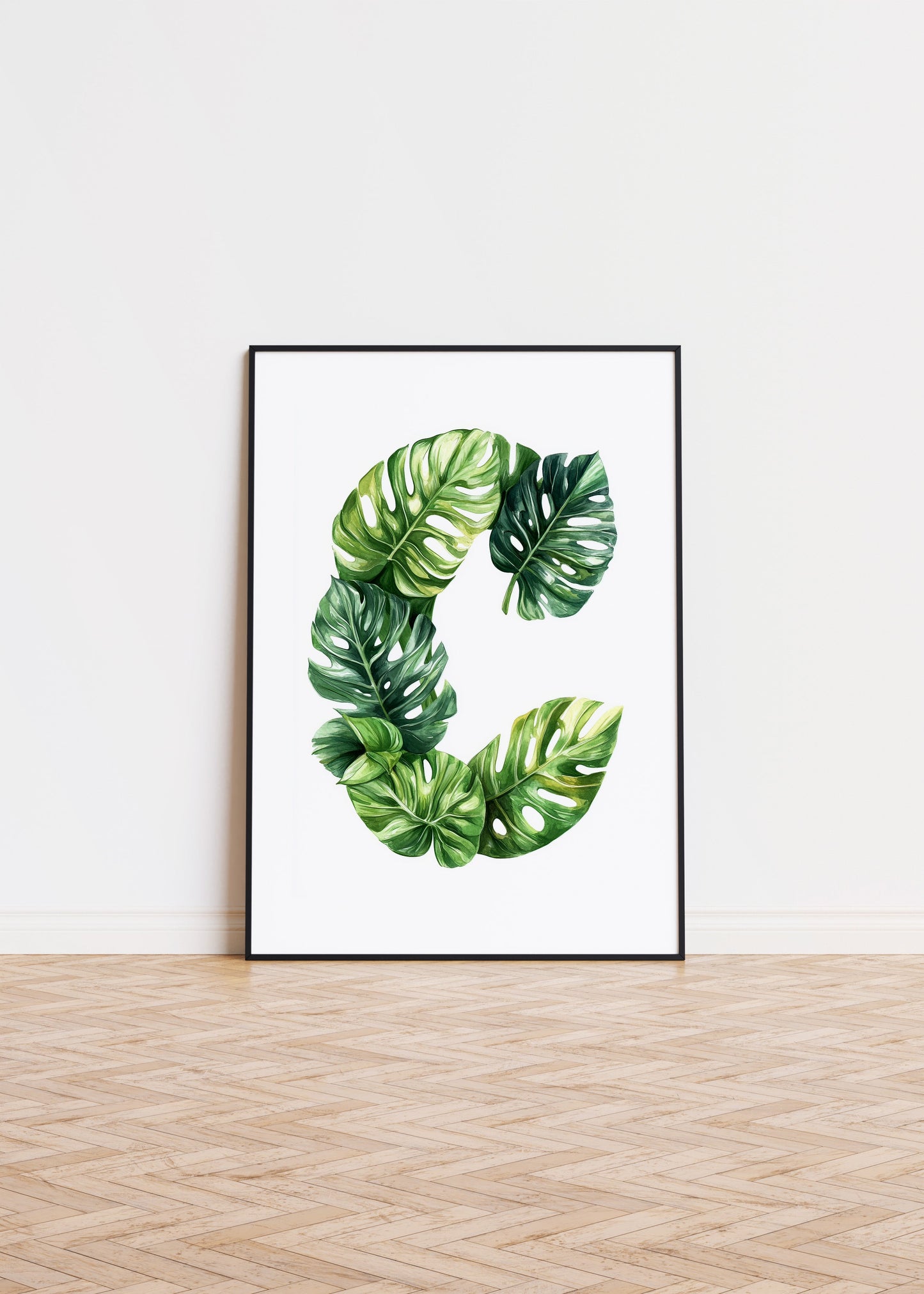 The Letter C formed by plants