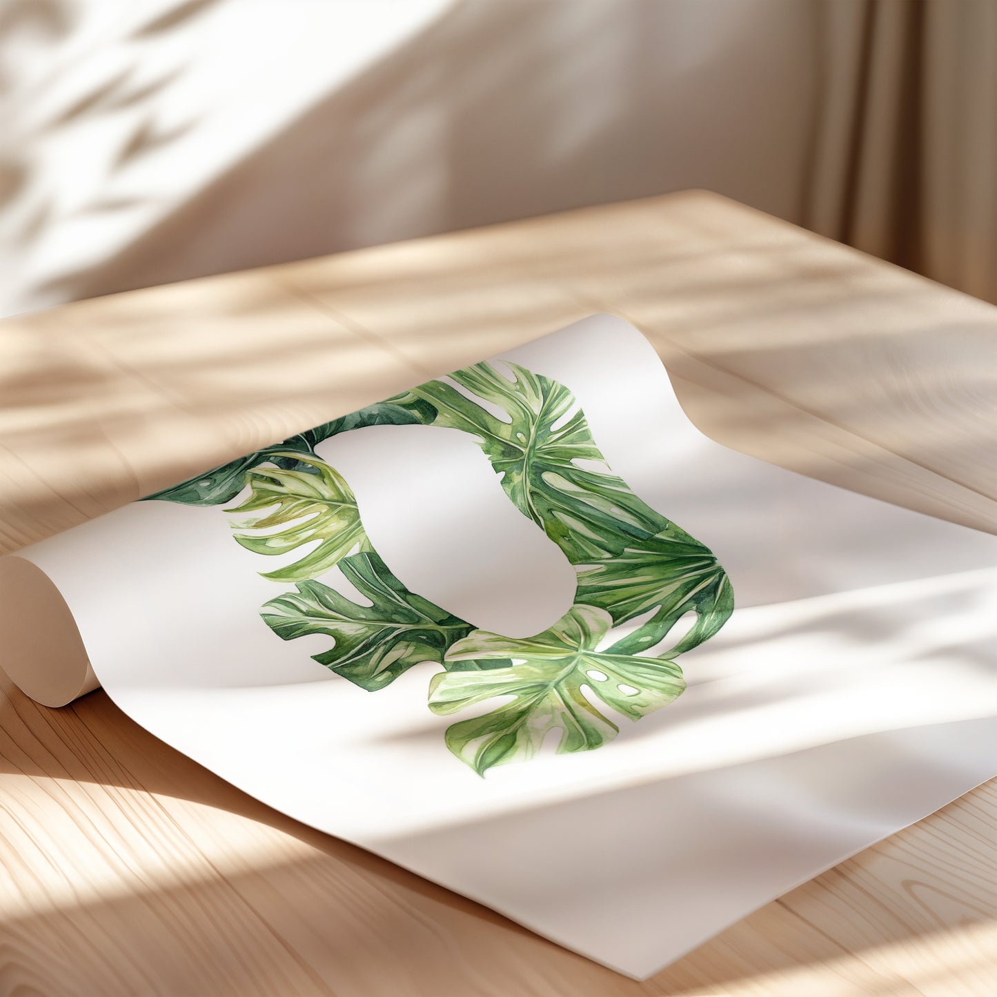 The Letter D formed by plants