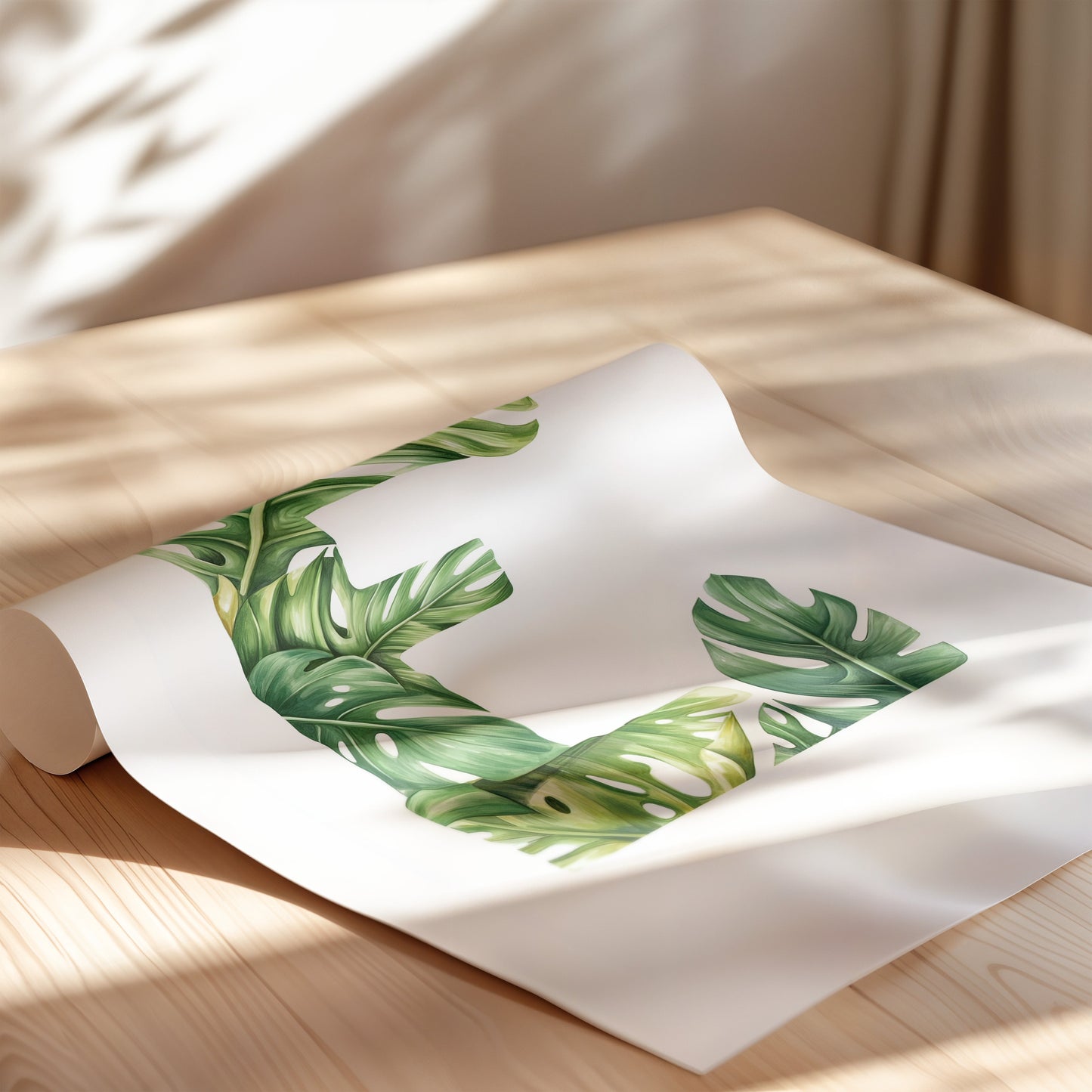 The Letter E formed by plants