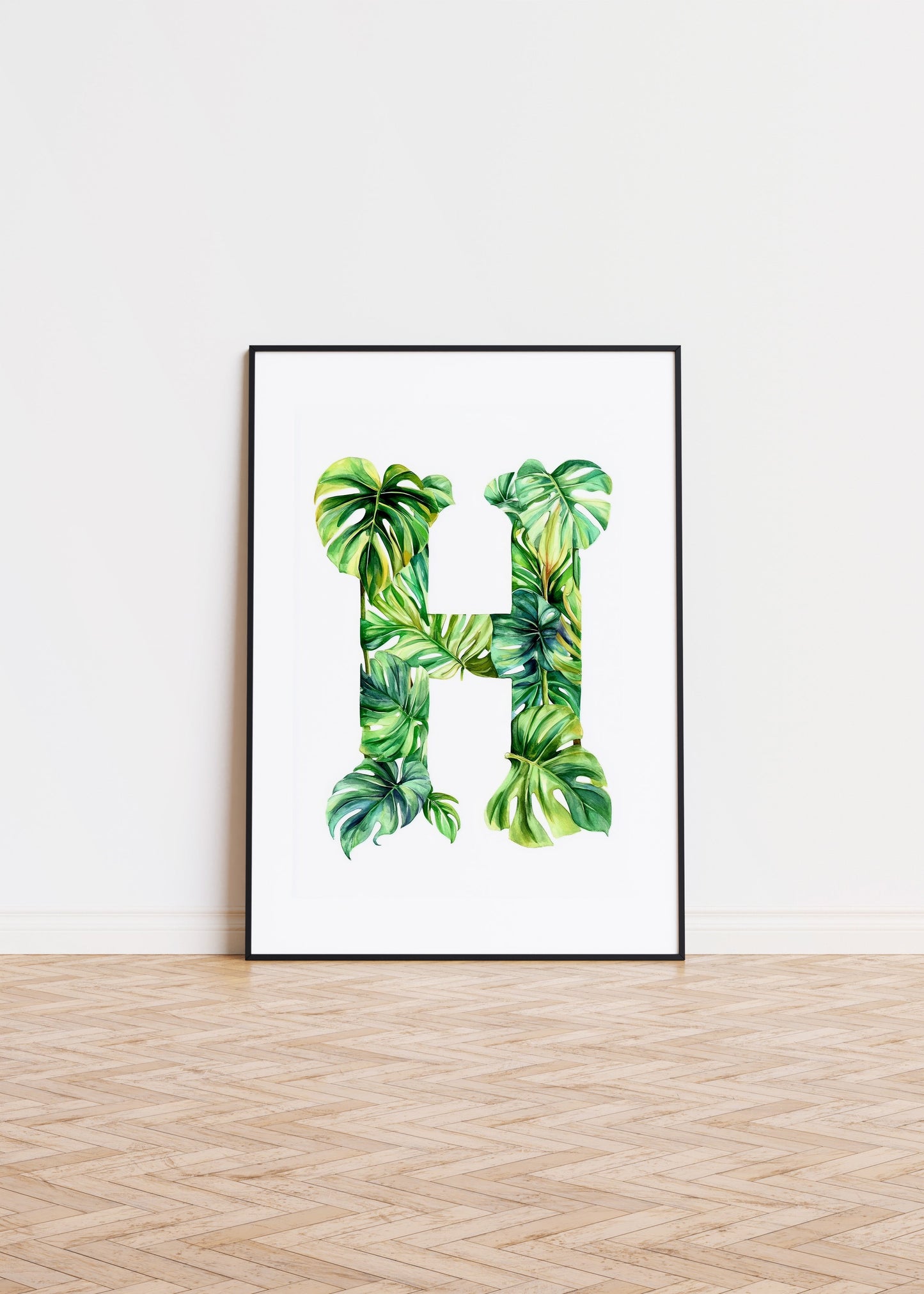The Letter H formed by plants