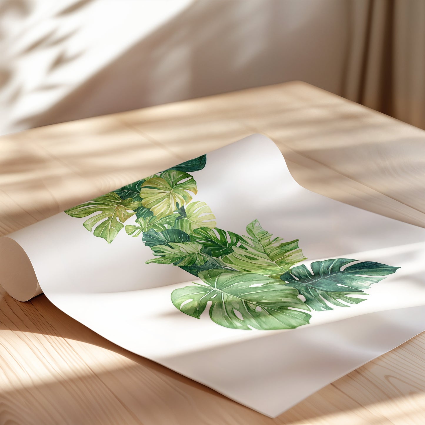 The Letter I formed by plants