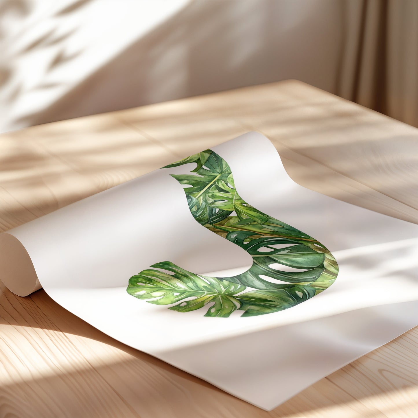 The Letter J formed by plants