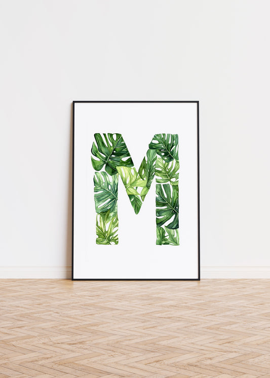 The Letter M formed by plants