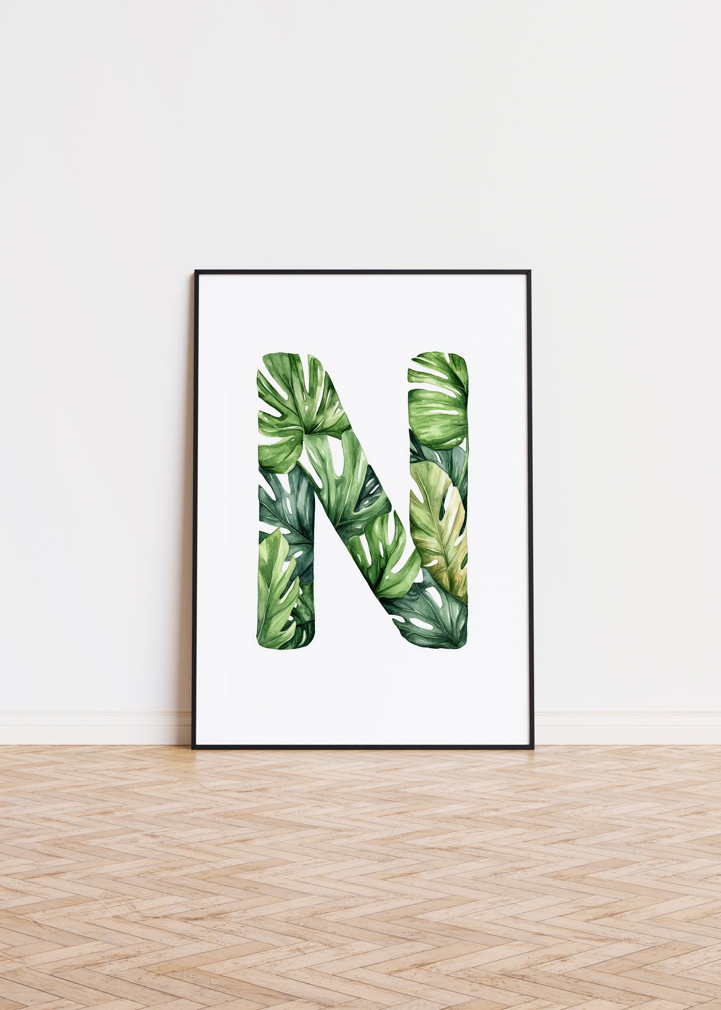 The Letter N formed by plants