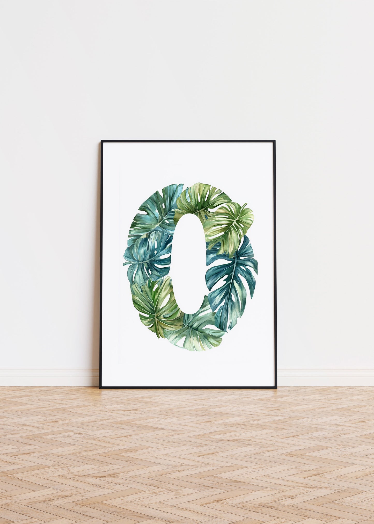 The Letter O formed by plants