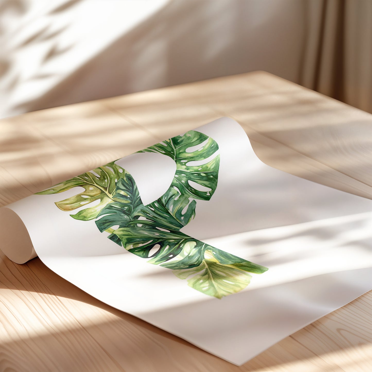 The Letter P formed by plants