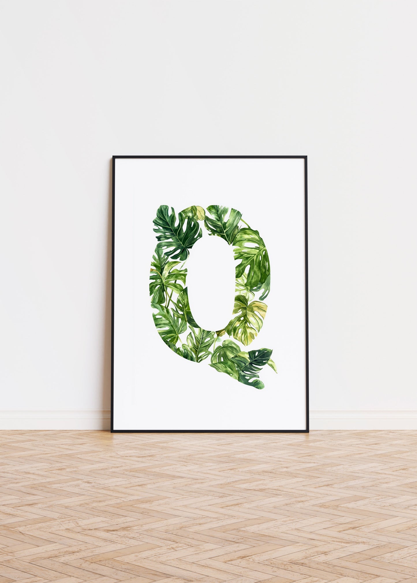 The Letter Q formed by plants