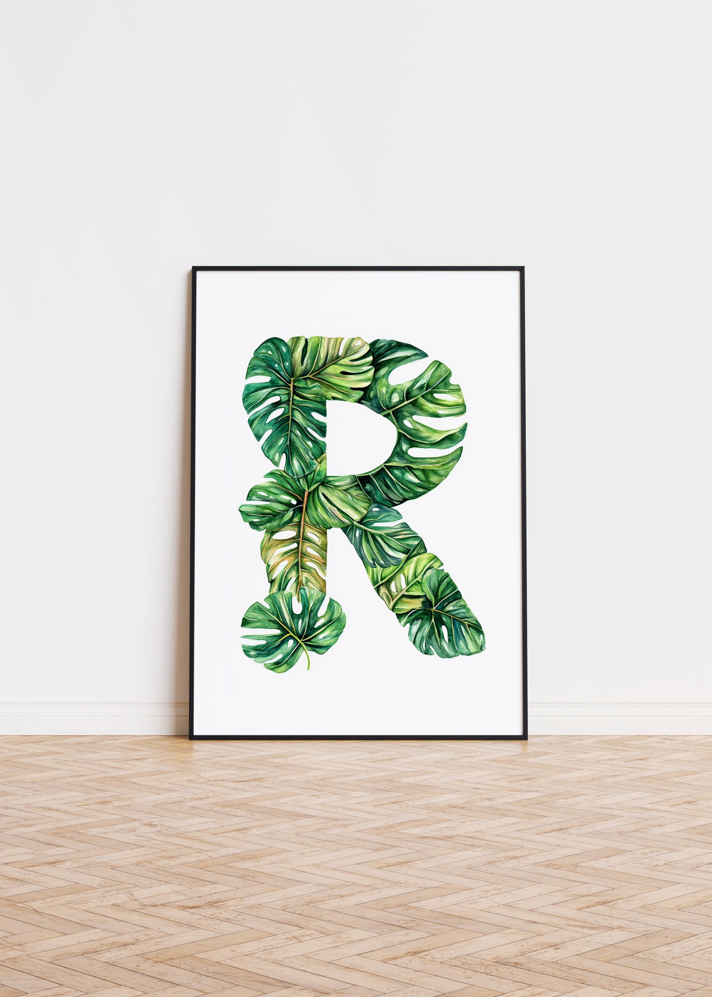The Letter R formed by plants
