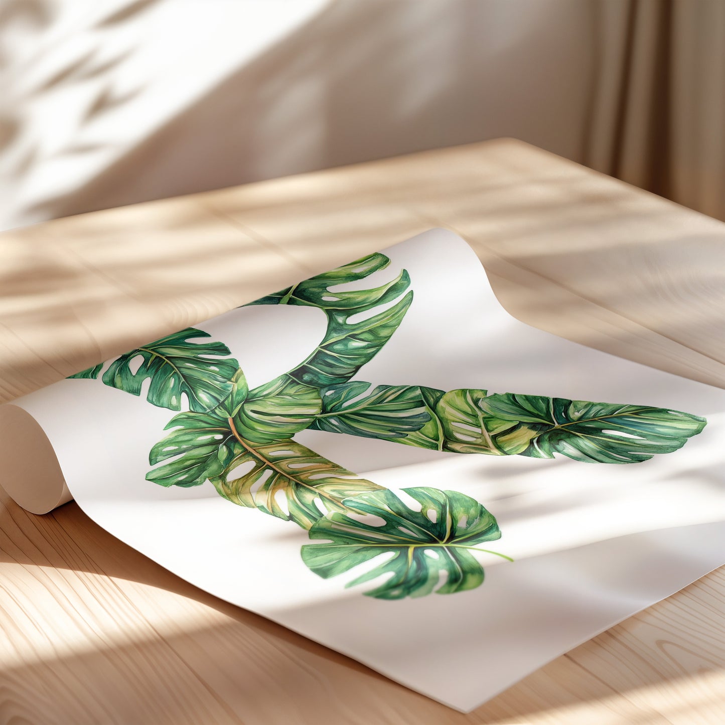 The Letter R formed by plants