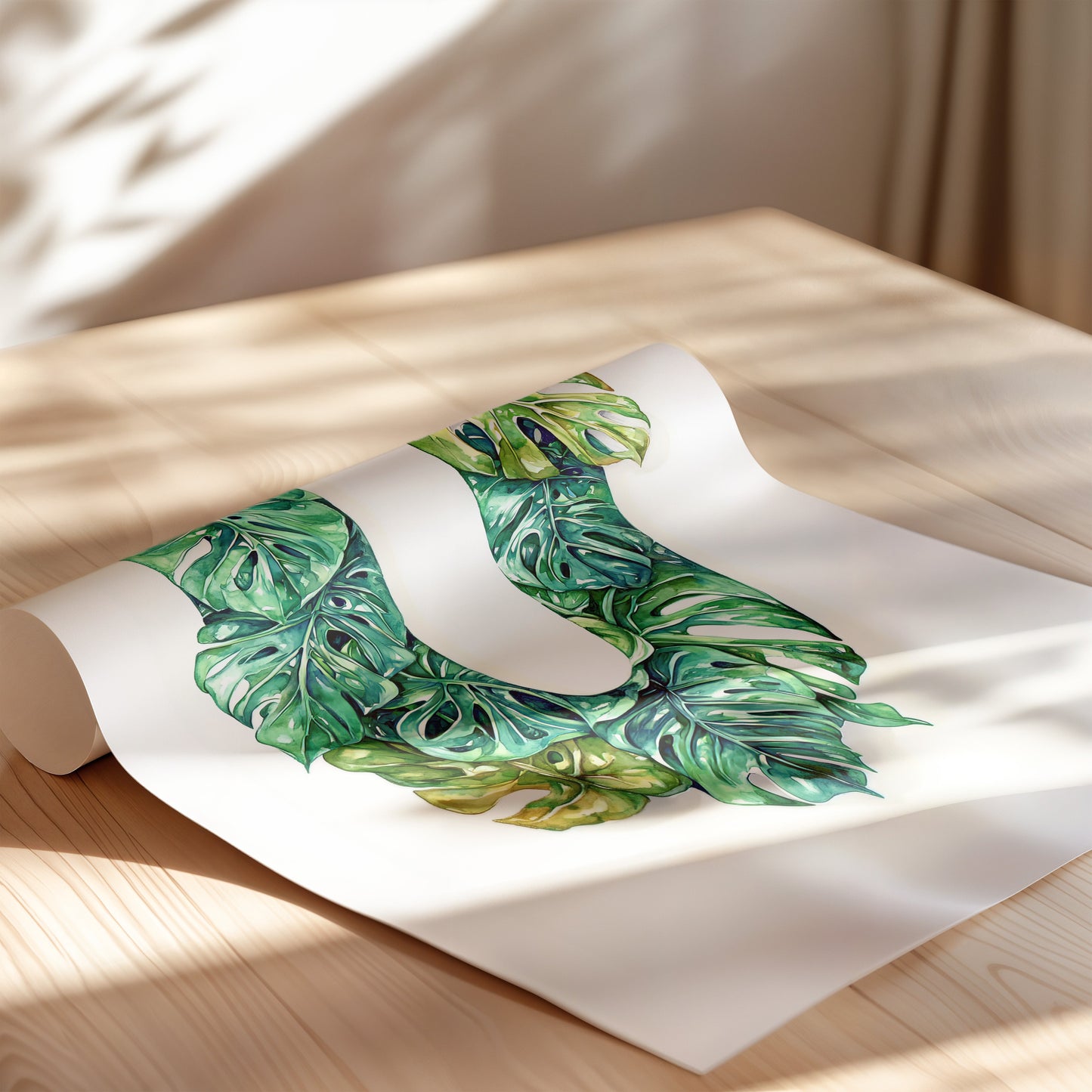The Letter U formed by plants