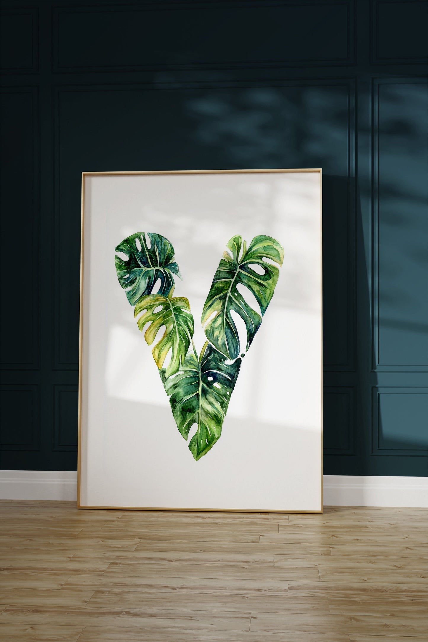 The Letter V formed by plants