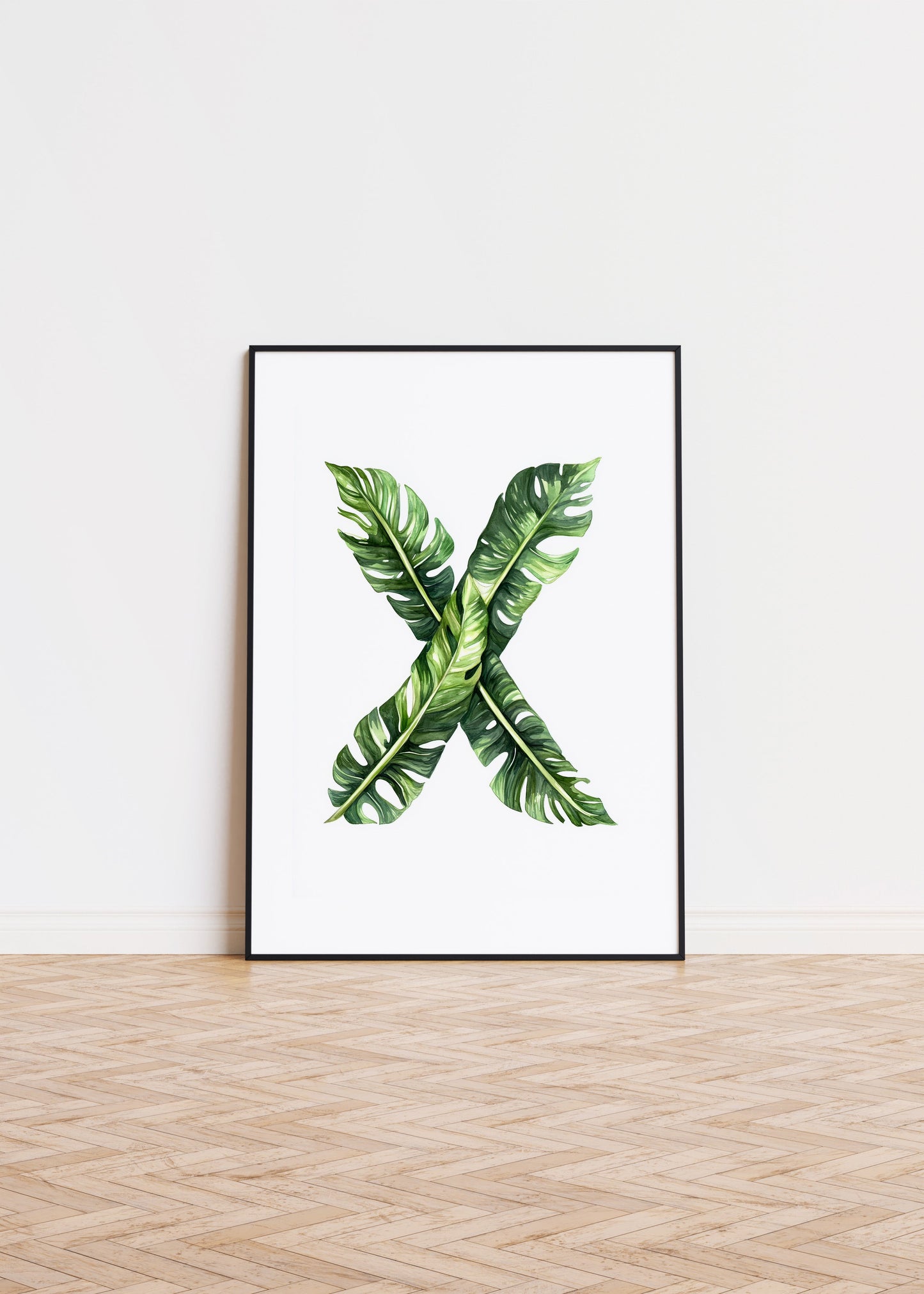 The Letter X formed by plants