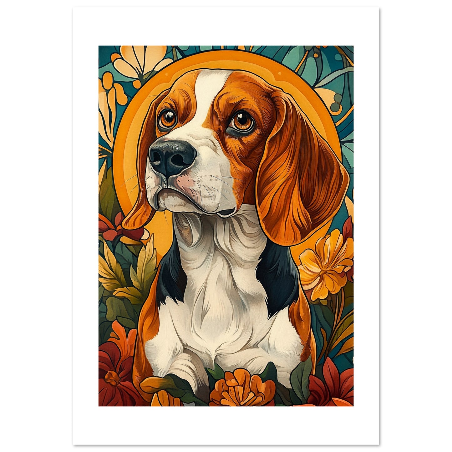 Beagel dog poster