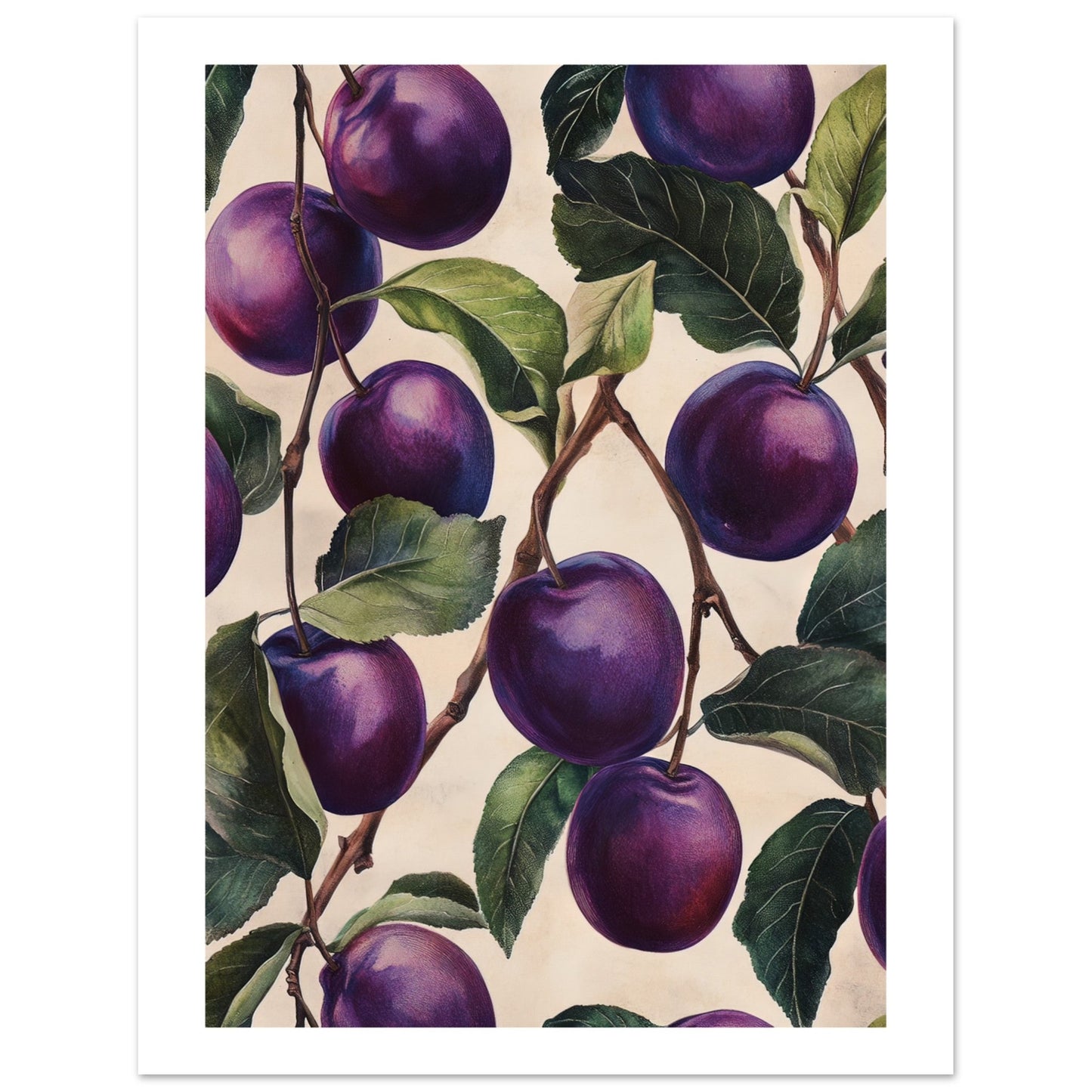 A pattern of Plums