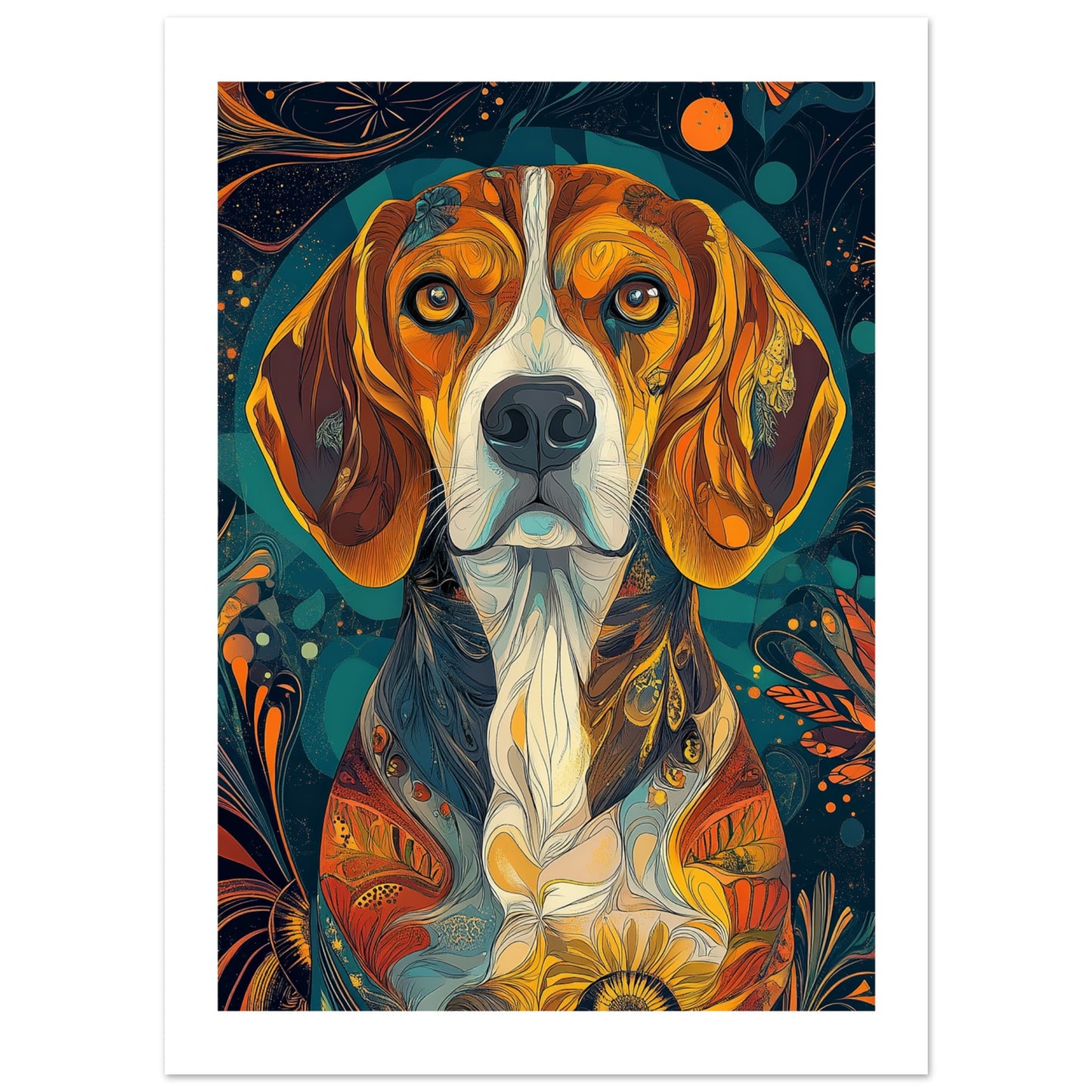 Beagel dog poster