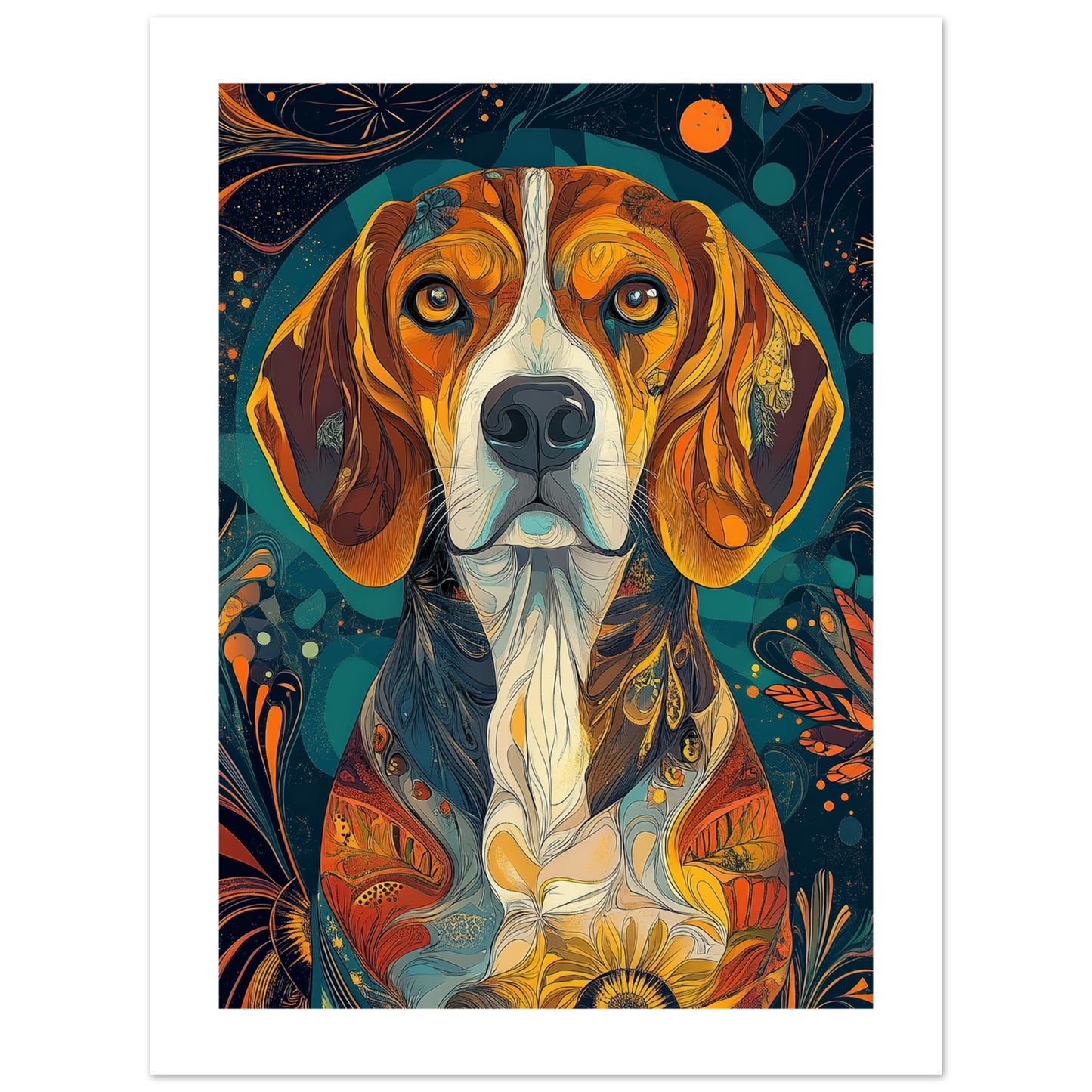 Beagel dog poster