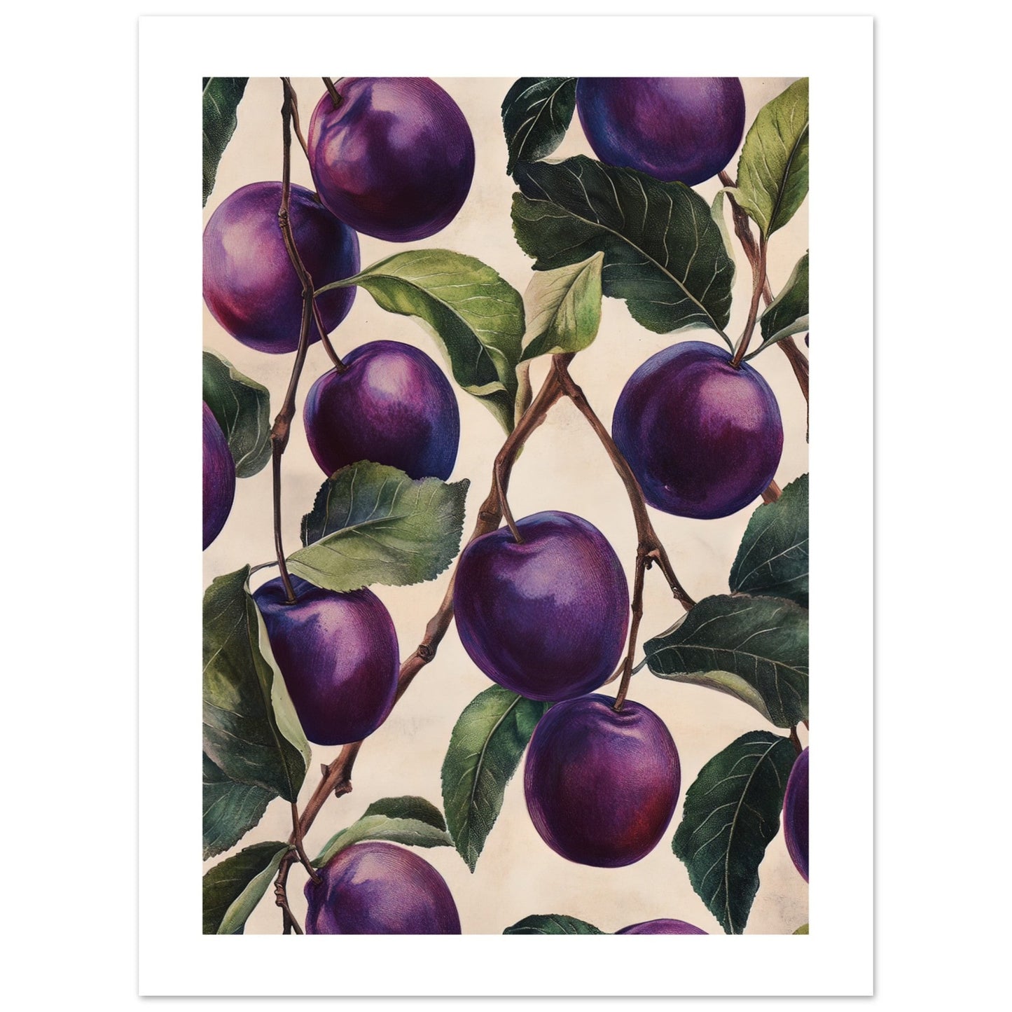 A pattern of Plums